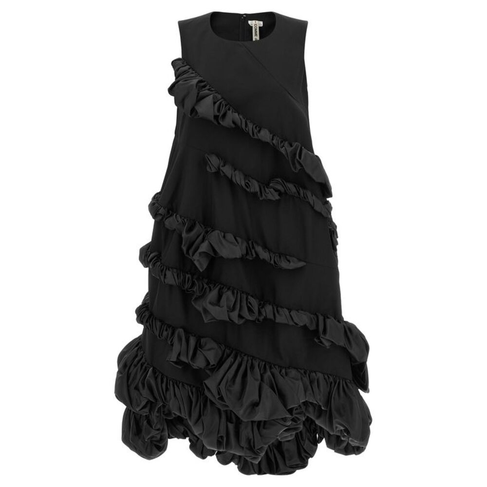 Comme Des Garçons Black Polyester Short Women's Dress